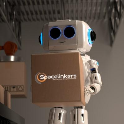 Spacelinkers AI robot mascot